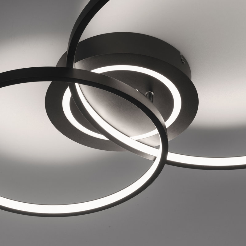 Campeon LED Flush Mount, Black