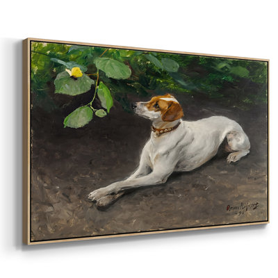 Portrait of a Dog, 1891 - Bruno Liljefors - Toile tendue avec châssis