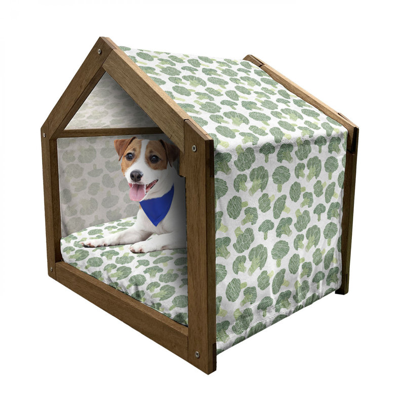 Niche pour chien en bois, H 25,59 po x l 29,53 po x P 21,65 po