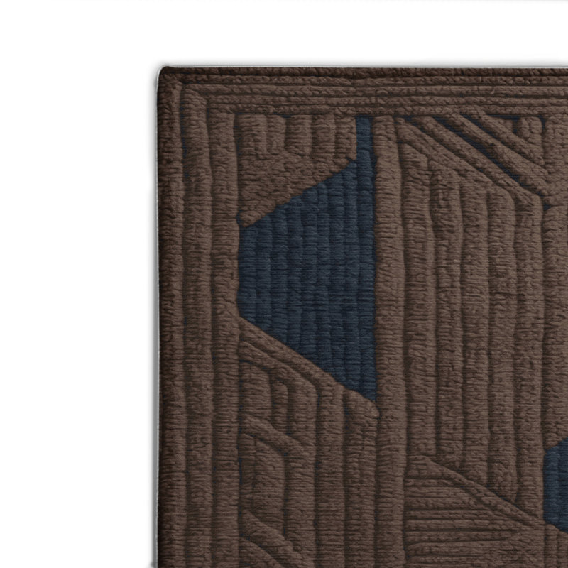 Tapis brun intérieur et extérieur Trellis, Rectangulaire 2 pi x 3 pi