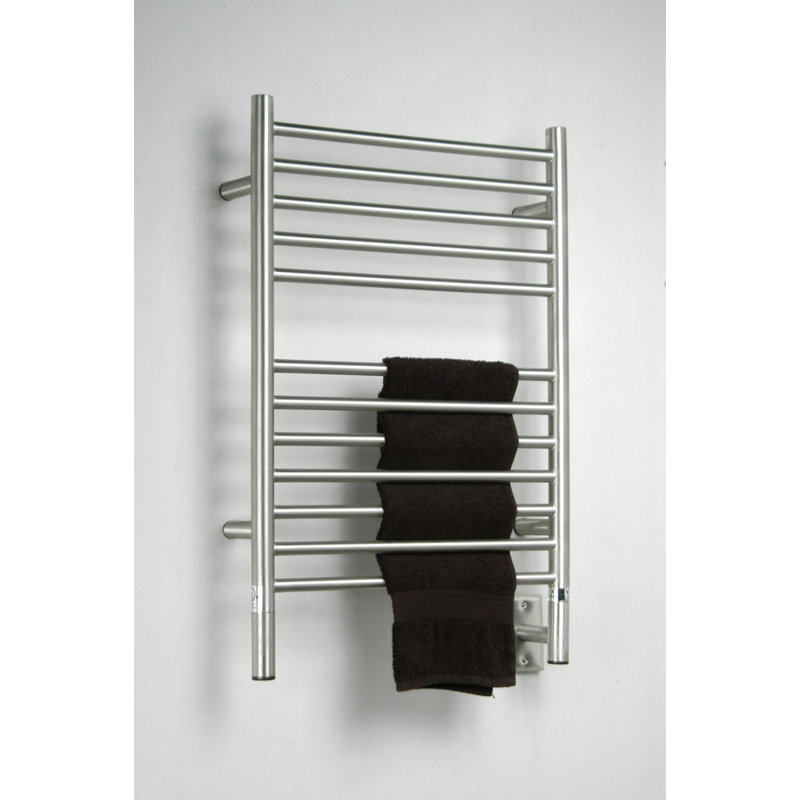 Jeeves Wall Mount Electric Straight Towel Warmer Model E, Polished