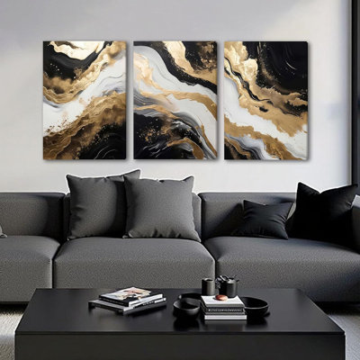 3 Piece Wrapped Canvas Wall Art