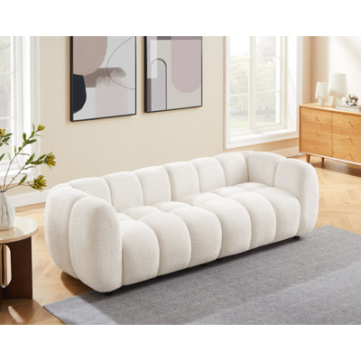 Modern Upholstered Sofa Tufted Couch