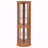 Corner Glass Cabinet Lighted Curio Cabinet Corner Display-1808206801