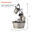 Outdoor Metal Weather Resistant Cascade Fountain