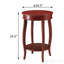Table d'appoint ronde rouge avec tablette inférieure-918231312