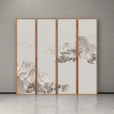 Paravent de peinture de paysage