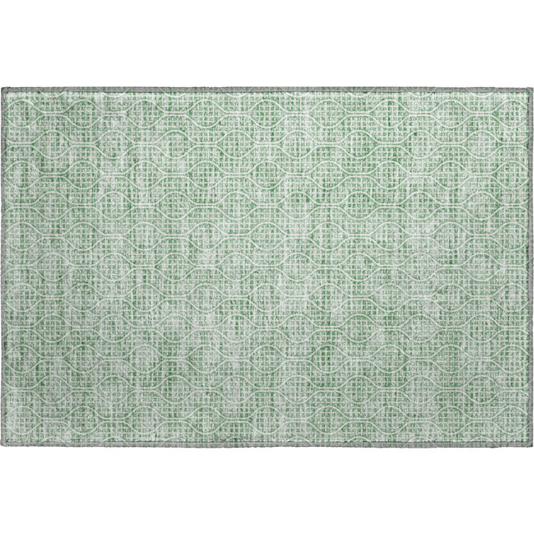 Premium Machine Washable Prisco Sage Rug