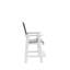Ensemble de chaises haute en PEHD pour l'extérieur et haut dossier