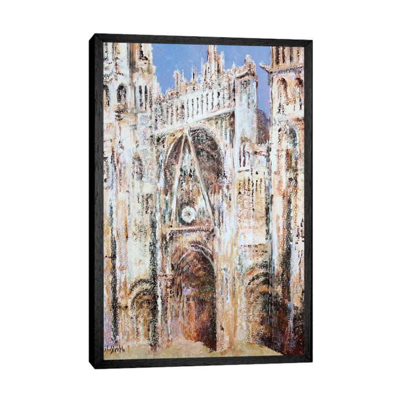 Rouen Cathedral In Lace N°3 (Morning) by Wayne Sleeth - Floater Frame Gallery-Wrapped Canvas Giclée on Canvas