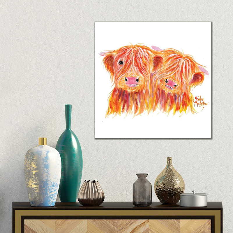 Buddies by Shirley Macarthur - Gallery-Wrapped Canvas Giclée on Canvas, Wrapped Canvas, 45.72 cm H x 45.72 cm W x 3.175 cm D