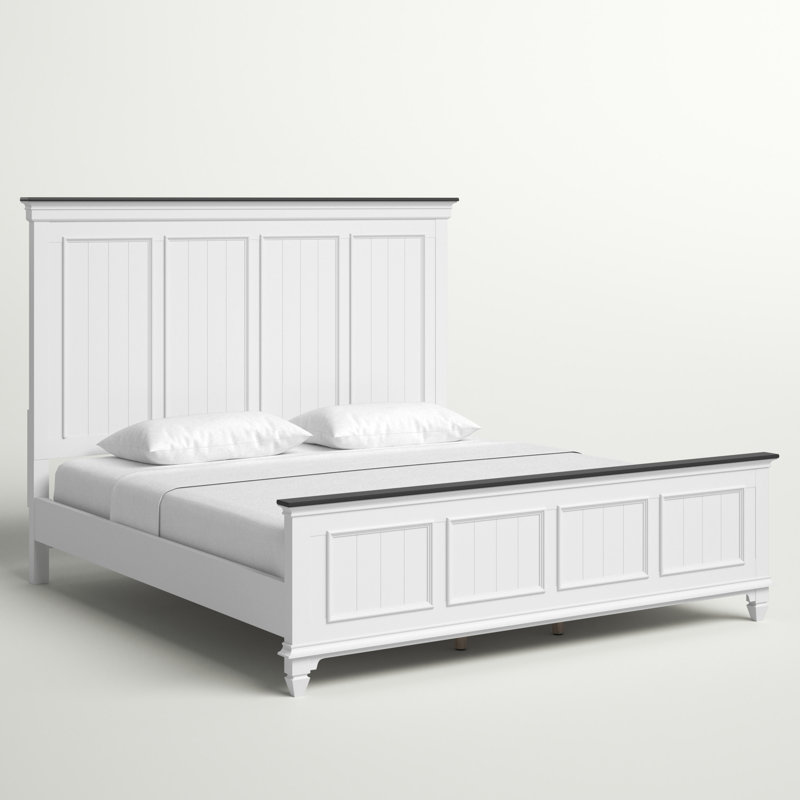Colburn Solid and Manufactured Wood Panel Bed, King