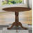 Philipston Dining Room Table - a Round Solid Wood Table Top with Dropleaf & Pedestal Base, 42x42 Inch, Walnut-1627827692-1627827693
