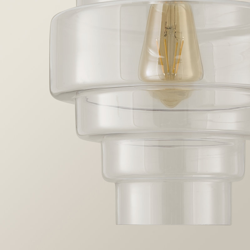 24.5 cm H Novelty Glass Pendant Shade ( Slip-On ), Clear