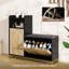 Banc de rangement pour chaussures à 2 niveaux Vividwood avec tablette réglable et coussin de siège rembourré amovible pour le vestibule