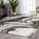  Warren Retro Abstract Waves Glam Rug