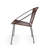  Black Side Chair with Woven Back