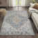 Mirnes Bohemian Medallion Low-Pile Machine-Washable Cream/Blue/Terra Rug