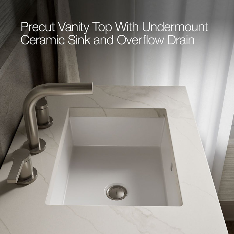 Southerk 60-In Bathroom Vanity Set, White