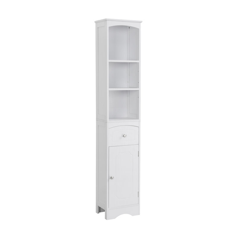 Amante Freestanding Linen Cabinet, White
