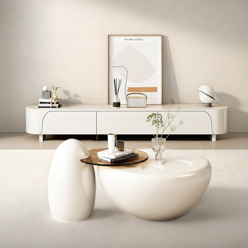Meuble télé et table basse style français