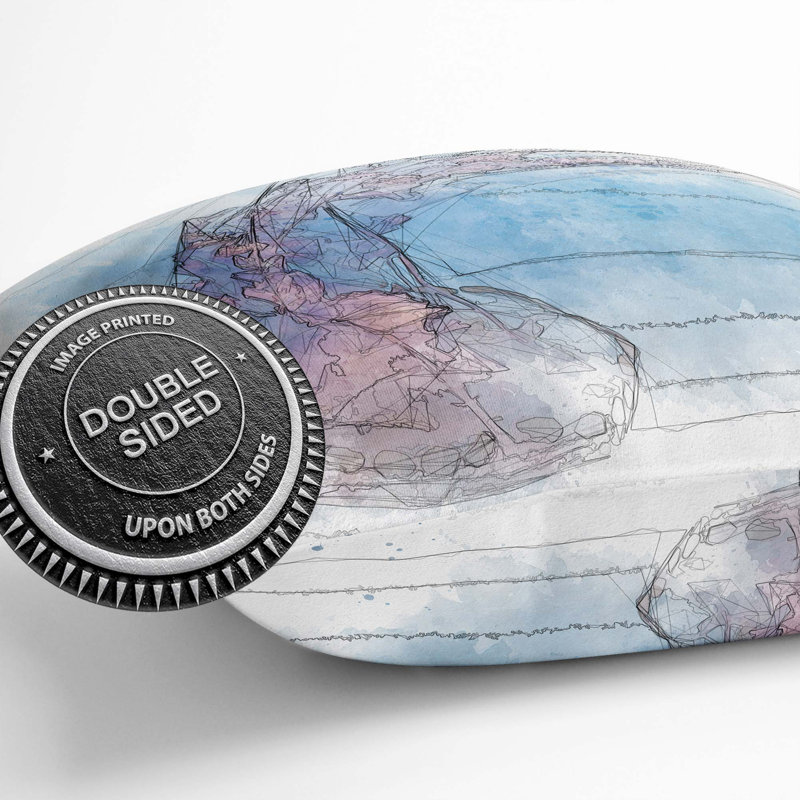 Jellyfish Cushion with Filling, 40cm H x 40cm W x 15cm D