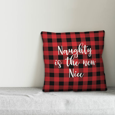 Plaid Reversible Throw Pillow