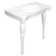 Imperial 29" Tall White Ceramic Rectangular Console Bathroom Sink with Overflow