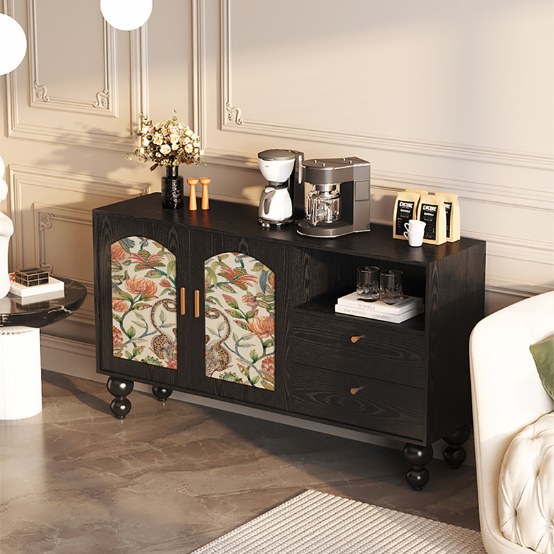 Buffet simple de style européen, Noir