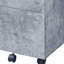 Classeur en faux béton et argent, 3 options pratiques - Cabinet gris pour le bureau