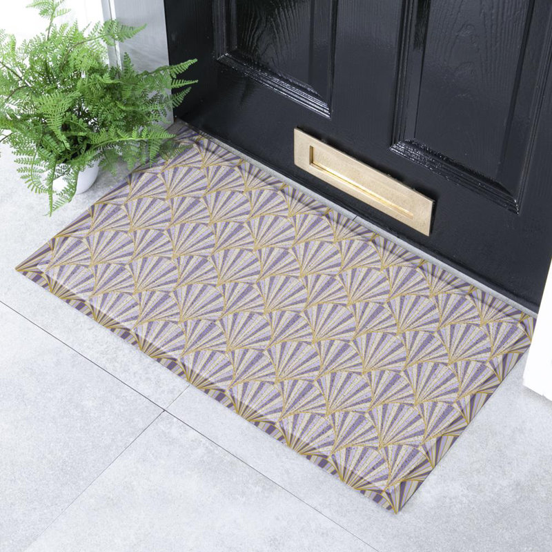 Non-Slip Geometric Shapes Doormat