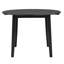 Ensembles de table de salle à manger 5 pièces avec table extensible en bois et chaises rembourrées - noir moderne