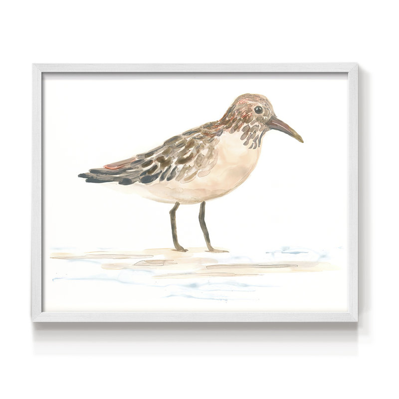 Pretty Piper III -Framed Print - Restickable, H 11 po x l 14 po, Blanc