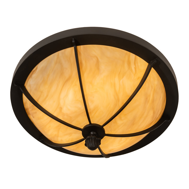 Plafonnier encastré 3 lumières Heyer, H 7 po x l 16 po x P 16 po