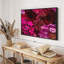 Fleurs rouges et roses sur toile-100705547