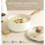 Ensemble de casseroles avec couvercle Ensemble de casseroles à revêtement antiadhésif avec revêtement en granite Ensemble de casseroles non toxiques de 3 pte compatible avec 1 pte, 2 pte et 3 pte