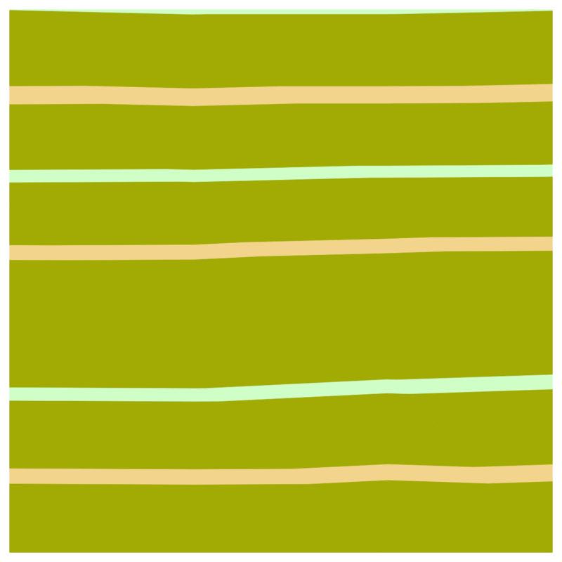 Rideaux à rayures horizontales vert olive, 50 po x 92 po - 1 panneau, Transparent
