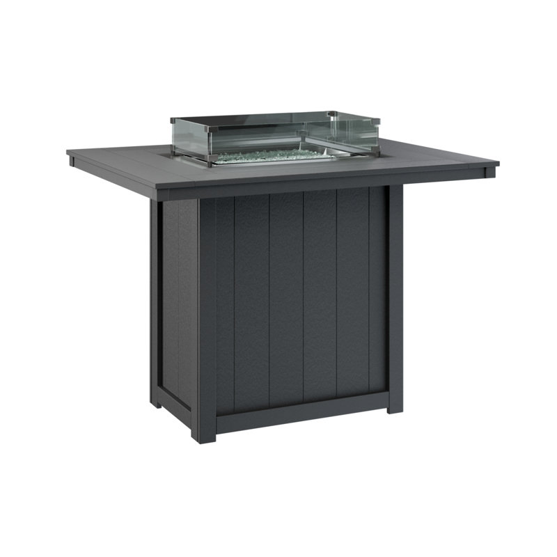 Foyer de table rectangulaire 54 po Berlin Gardens Donoma, Noir
