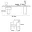 Middleham Plastic / Acrylic Writing Desk-254104193