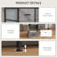 HOMCOM Fabric Chest of Drawers with 6 Fabric Drawers Black-423723299