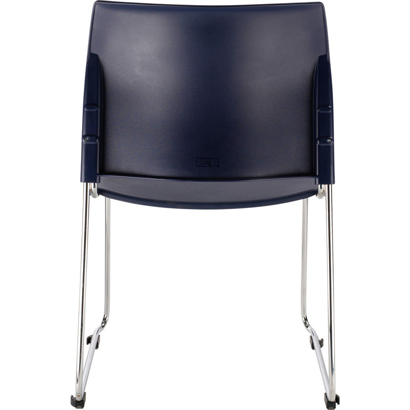 Chaise empilable en plastique sans accoudoirs 8800 Series Cafetorium, Bleu marine