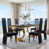 6 All-Black Boucle Chairs sélectionné