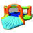 116' x 116' Bounce House with Slide and Air Blower