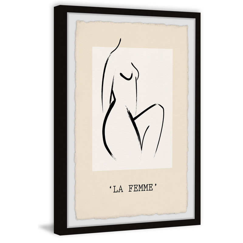 La Femme - Single Picture Frame Print, 30cm H x 20cm W x 3.81cm D