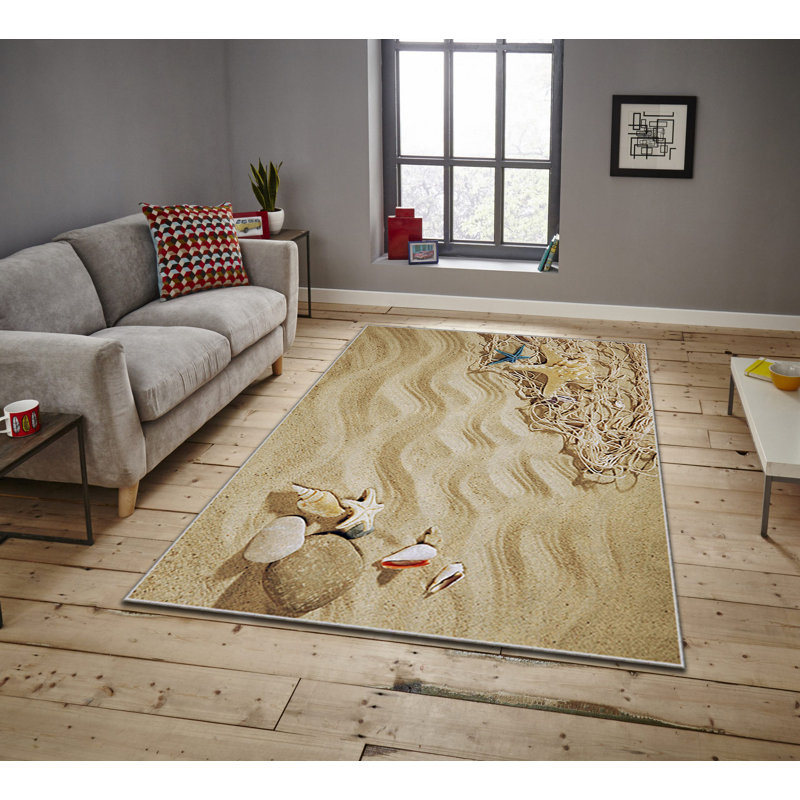 Luxurious Velvet Area Rug, 4.6 x 7.2 Feet | 100% Polyester, 740 g/m² | Non-Slip Felt Dot Underside, Machine Washable | Digital Print Design, Easy to Clean, Perfect for Living Room & Bedroom Décor