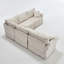 Ensemble de canapé modulaire modulaire convertible en forme de L 5 places - Accoudoirs roulés réversibles doux-1503694292