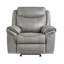 Ensemble de canapé inclinable 3 pièces gris