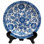 Floral Decorative Plate in Blue & White