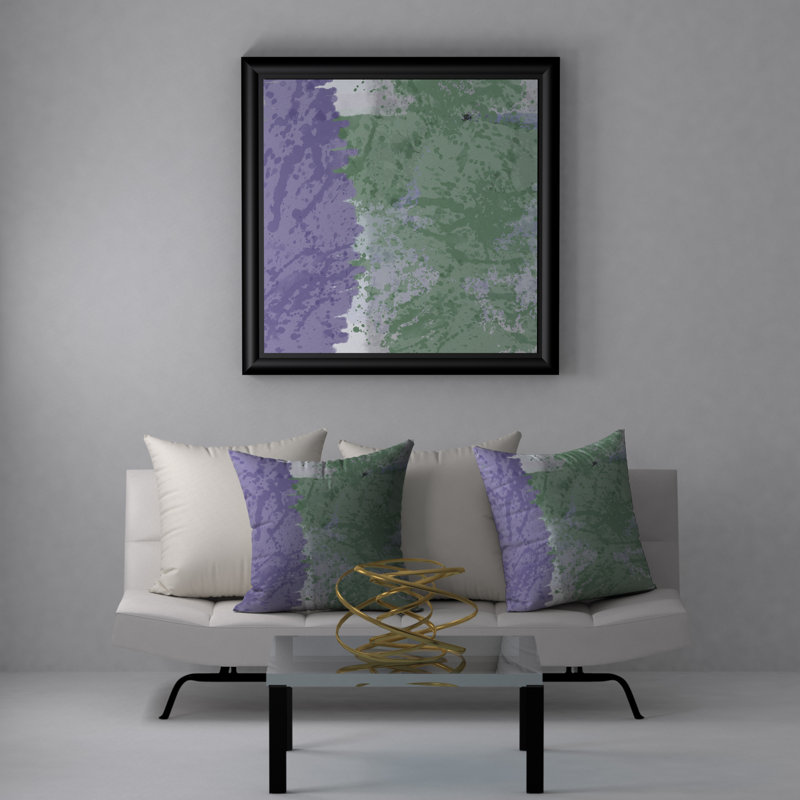 Housse de coussin décorative carrée et insert, 18 po x 18 po