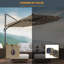Destinnie 120'' Lighted Cantilever Umbrella-615049802